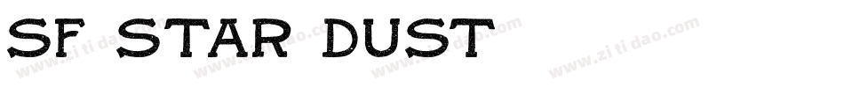 SF Star Dust字体转换